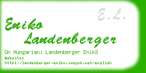 eniko landenberger business card